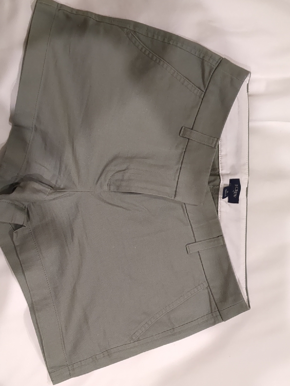 J Crew | Light Olive Stretch Shorts